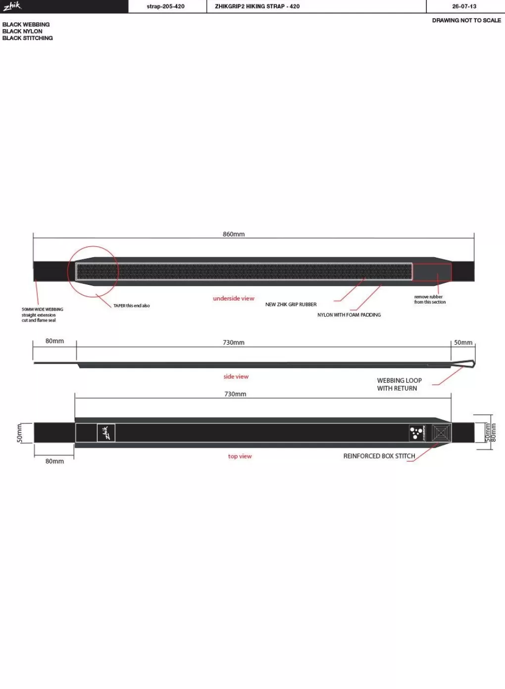 Vrouwen Zhik 420 grip Ii Wandelriem