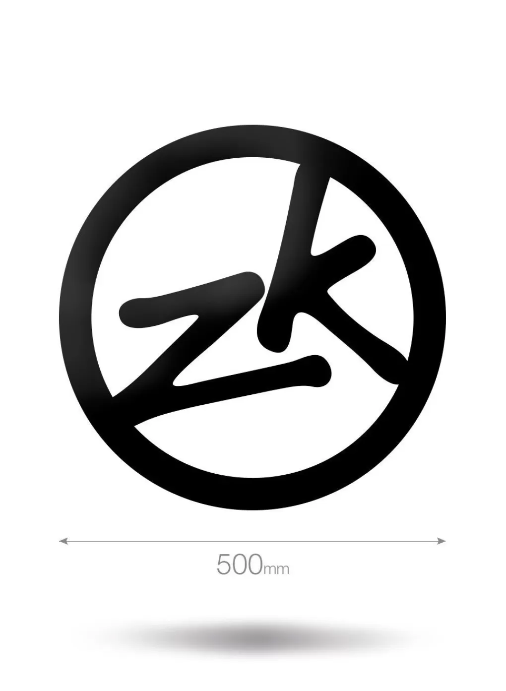 Vrouwen Zhik 500 Mm Cirkel Zk-Vinylsticker