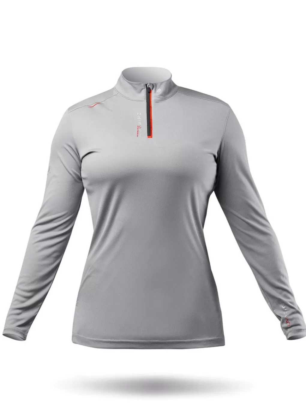 Vrouwen Zhik Dames Uvactive Hoge Kraag 1/4 Zip-Top - Grijs