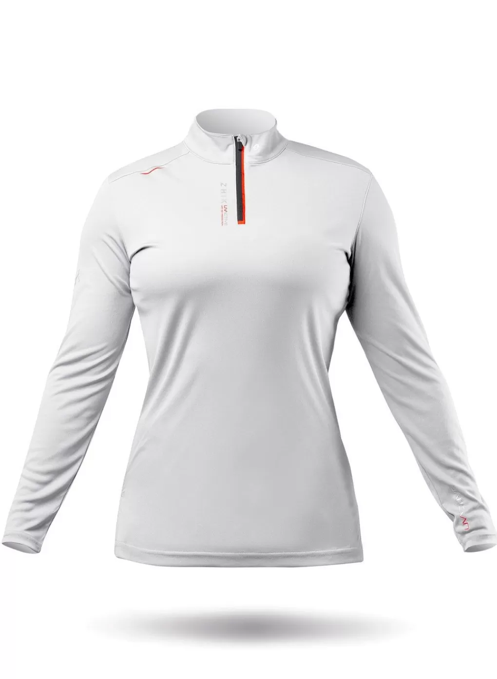 Vrouwen Zhik Dames Uvactive Hoge Kraag 1/4 Zip-Top - Wit