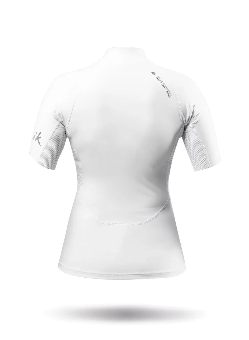 Vrouwen Zhik Dames Witte Eco Spandex Top Met Korte Mouwen