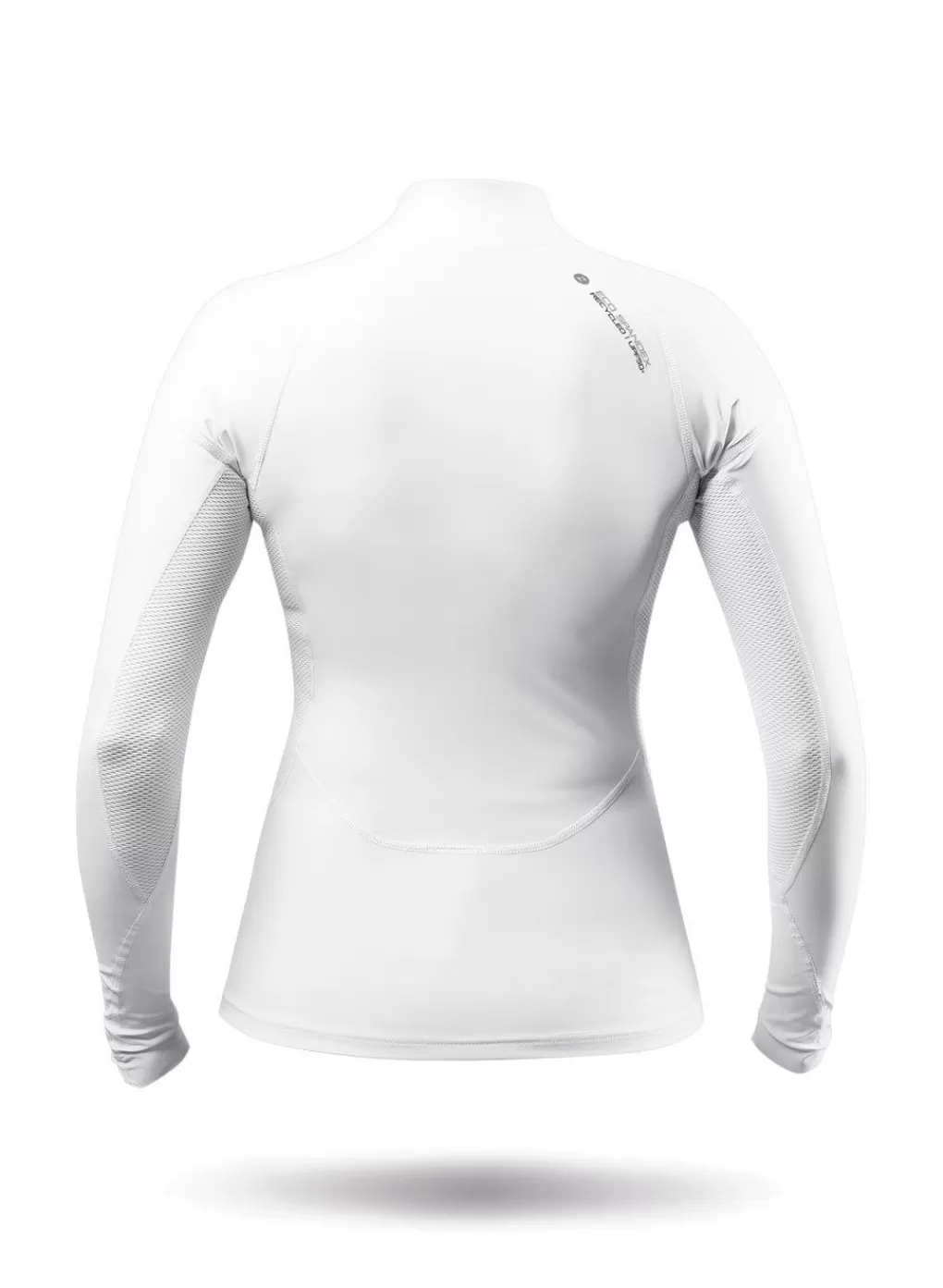 Vrouwen Zhik Dames Witte Eco Spandex Top Met Lange Mouwen