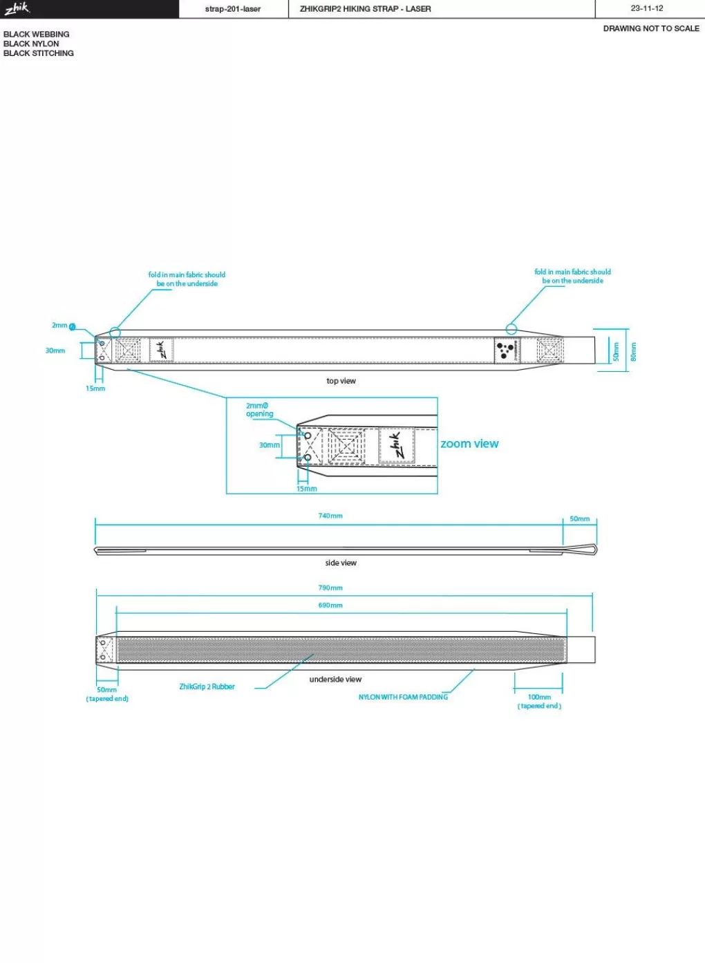 Kinderen Zhik grip Ii Wandelriem - Past Op Laser®